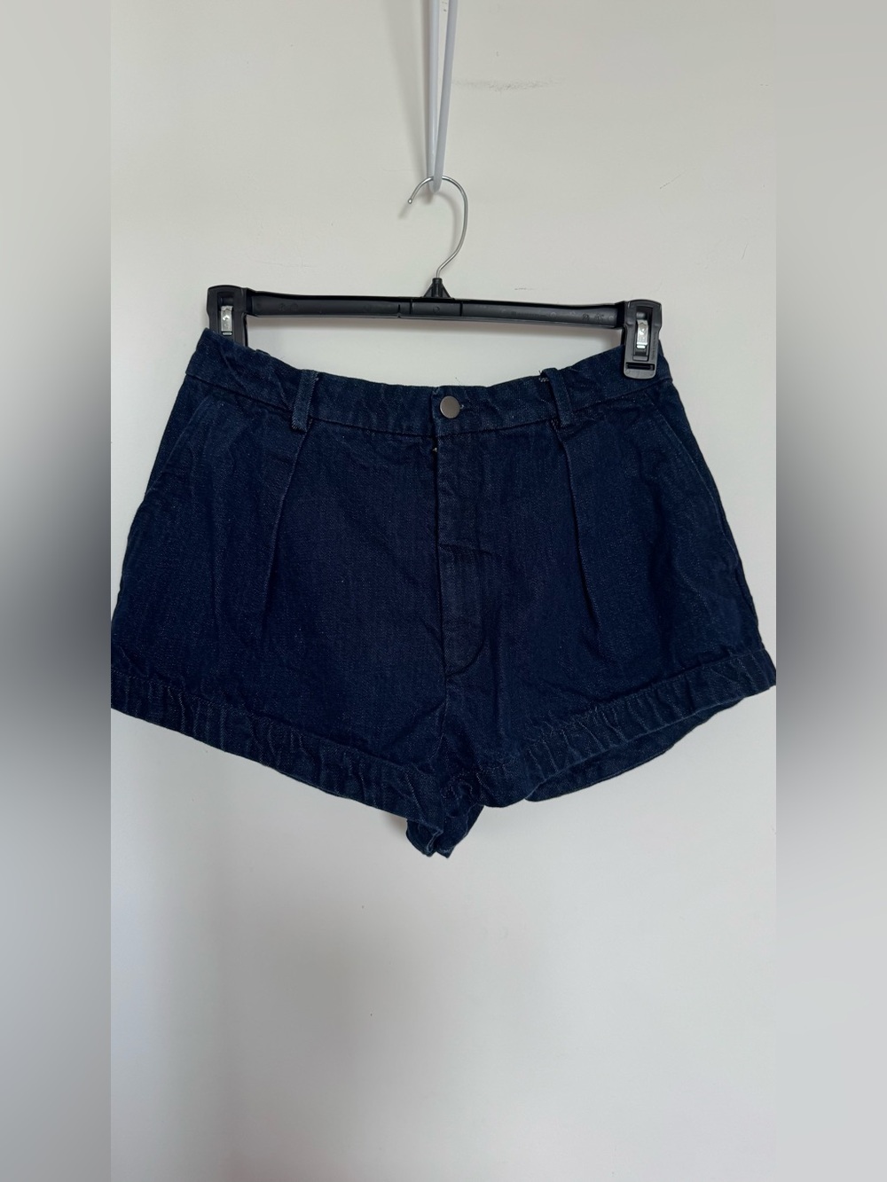 Zara Dark Blue Denim Mini Shorts